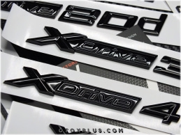 BMW Black / Siyah X Drive Yan Çamurluk X Drive Kapı Logo Amblem Seti