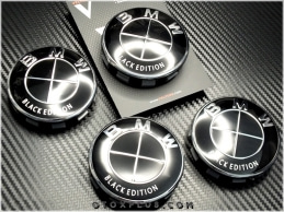 BMW Black Edition Logo Amblem Jant Göbeği Göbek Kapak Seti