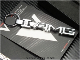 Mercedes AMG Yeni Nesil Logo Amblem Krom AMG Anahtarlık
