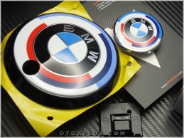 BMW 4 Serisi 50. Yıl Kaput Bagaj Direksiyon Logo Amblem Seti