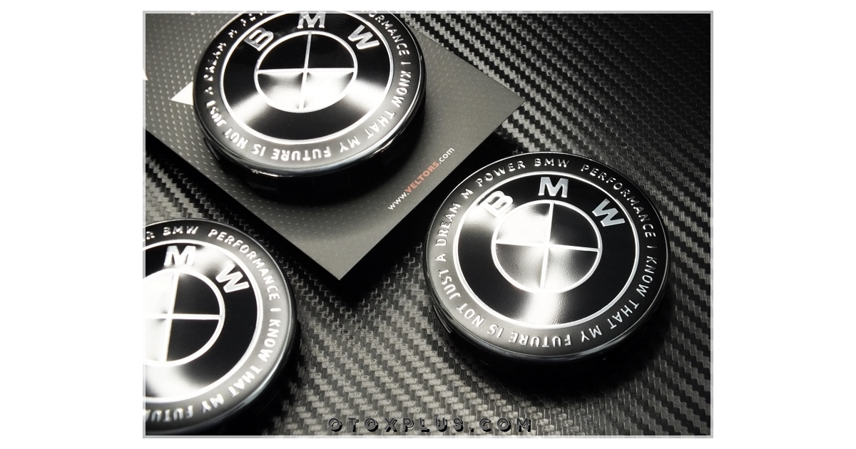 BMW Black / Siyah50. Yıl BMW Jant Göbeği Jant BMW Göbek Kapak Seti
