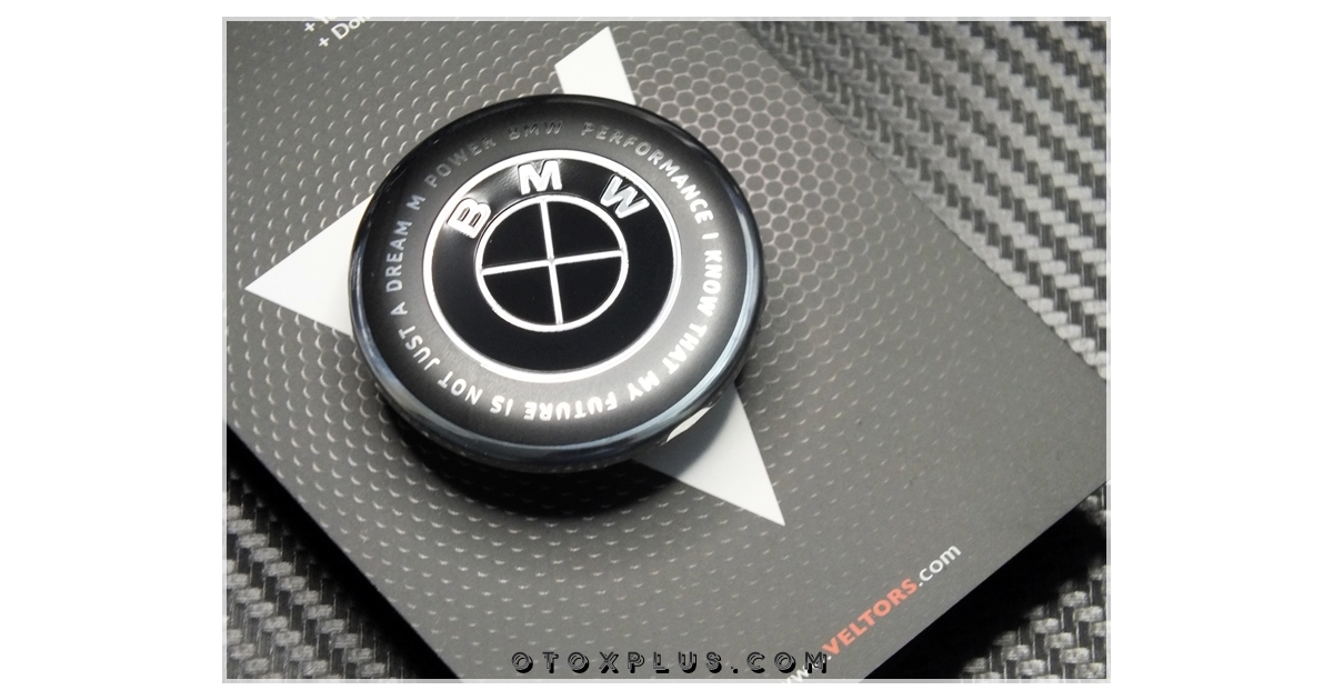 BMW Black / Siyah 50. Yıl Direksiyon Airbag Logo Amblem