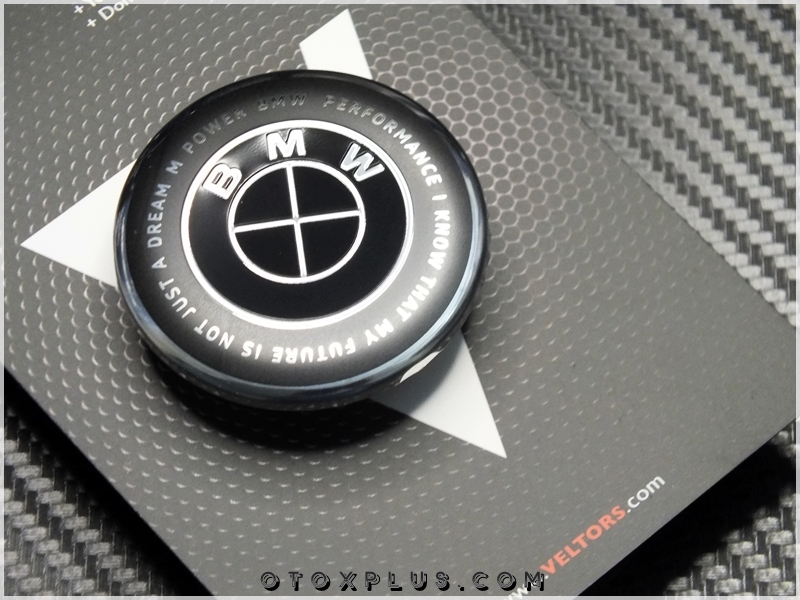 BMW Black / Siyah 50. Yıl Direksiyon Airbag Logo Amblem