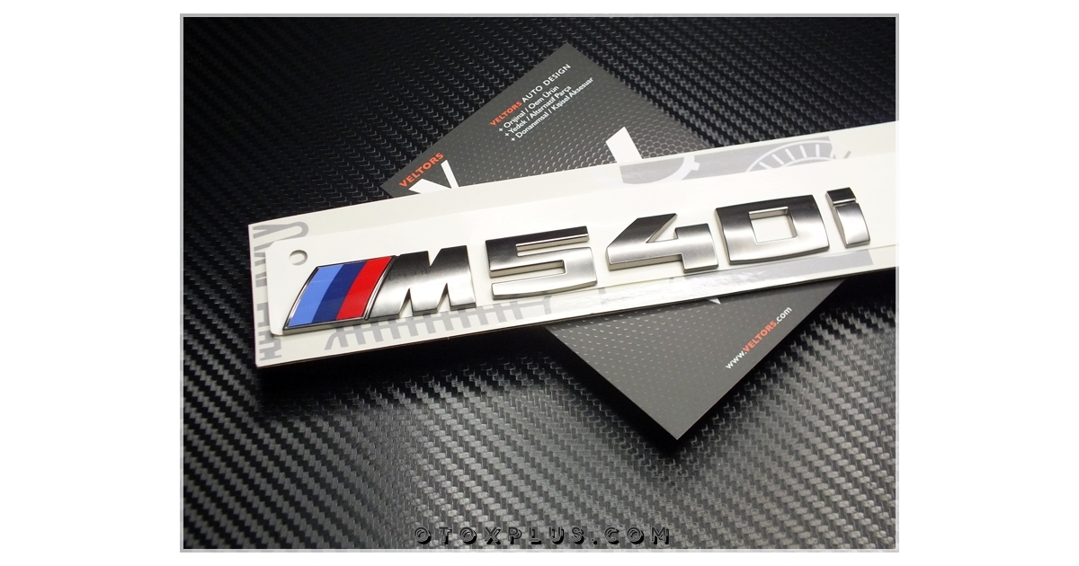 BMW Koyu Gri M 540i / M 540 i Bagaj Yazı Logo Amblem