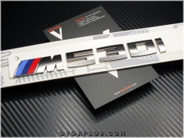 BMW Koyu Gri M 530 i / M 530i Bagaj Yazı Logo Amblem