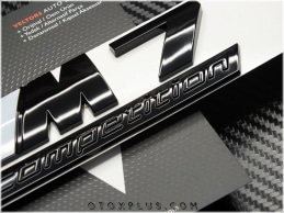 BMW Black / Siyah M7 Competition Logo Amblem Seti