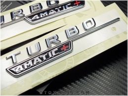 Mercedes Turbo 4Matic+ / 4 Matic+ Logo Amblem Seti