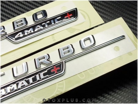Mercedes Turbo 4Matic+ / 4 Matic+ Logo Amblem Seti