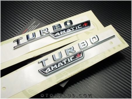Mercedes Turbo 4Matic+ / 4 Matic+ Logo Amblem Seti