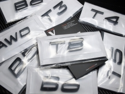 Volvo Glossy Black / Parlak Siyah B6 Bagaj Yazı Logo Amblem