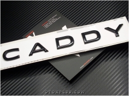 VW Yeni Nesil Black / Siyah Caddy Bagaj Yazı Logo Amblem