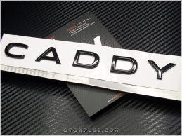 VW Yeni Nesil Black / Siyah Caddy Bagaj Yazı Logo Amblem