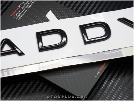 VW Yeni Nesil Black / Siyah Caddy Bagaj Yazı Logo Amblem