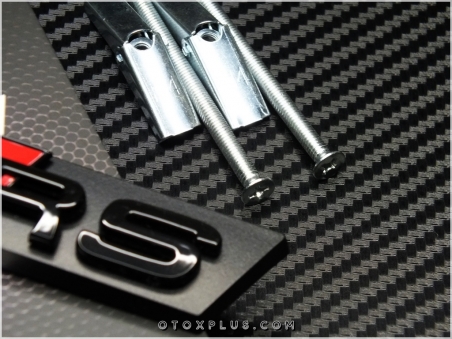Audi Black / Siyah TT RS / TTRS Ön Izgara Logo Amblem Seti