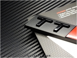 Audi Black / Siyah TT RS / TTRS Ön Izgara Logo Amblem Seti