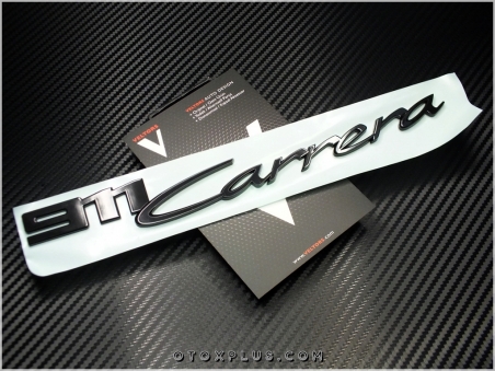Porsche Siyah / Black 911 Carrera Yazı Logo Amblem