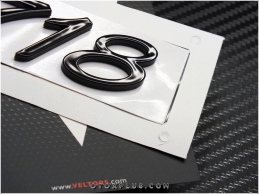Porsche Black / Siyah Cayman / Boxter 718 Bagaj Logo Amblem