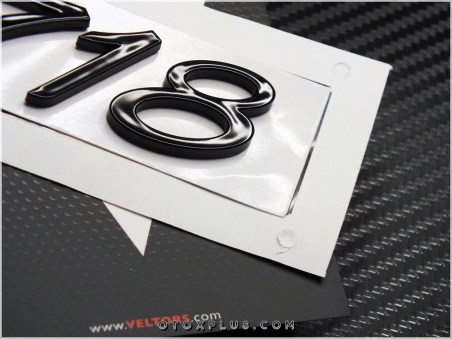Porsche Black / Siyah Cayman / Boxter 718 Bagaj Logo Amblem