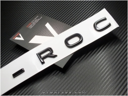 VW T-Roc Parlak Siyah / Glossy Black Bagaj Logo Amblem