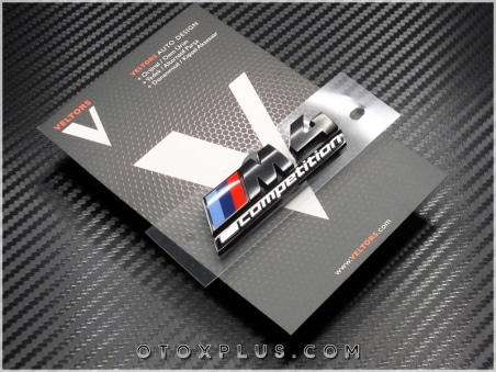 BMW Black / Siyah M4 Competition Yan Çamurluk Logo Amblem
