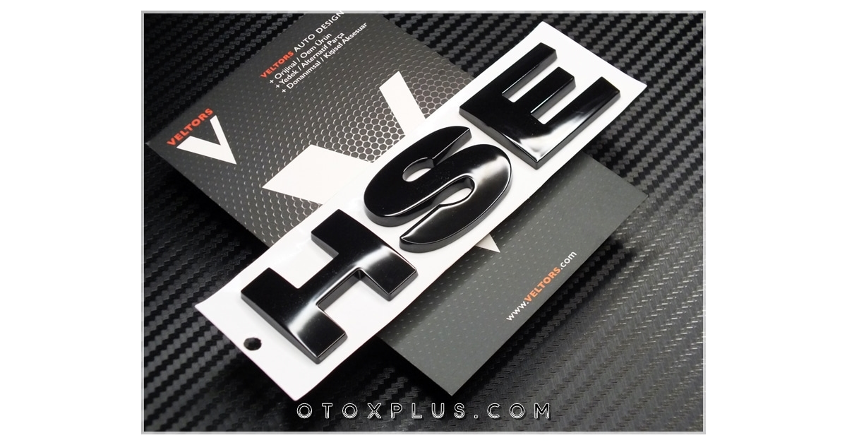 Land Rover Black / Siyah HSE Bagaj Yazı Logo Amblem