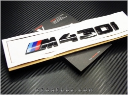 BMW Glossy Black / Parlak Siyah M 430 i / M430i Bagaj Yazı Logo Amblem