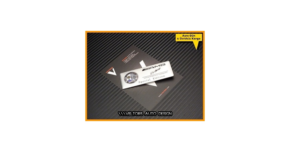 Mercedes AMG Affalterbach Plaket Logo Amblem