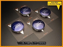 Ford Logo Amblem Orjinal Jant Göbeği Göbek Kapak Seti