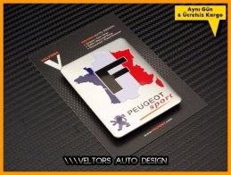 Peugeot France Europe Plaket Logo Amblem