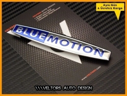 VW BlueMotion Torpido Kokpit Logo Amblem