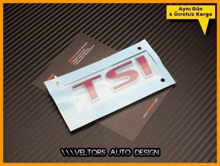 VW TSI Arka Bagaj Yazı Logo Amblem