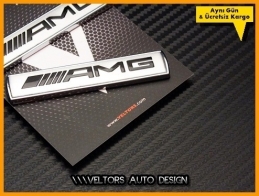 Mercedes AMG Edition AMG Yan Logo Amblem Seti