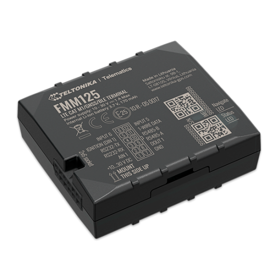 FMM125 Teltonika 4G GPS tracker - bez online monitorovacieho systému