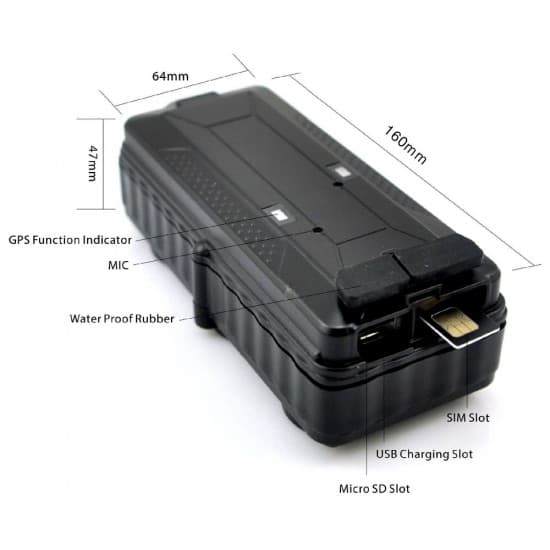 4G Prenosný magnetický GPS tracker s ultra dlhou výdržou batérie pre dlhodobé sledovanie, pohybový senzor