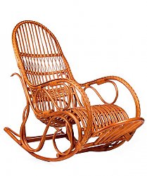 Кресло-качалка из лозы Берегиня с подножкой