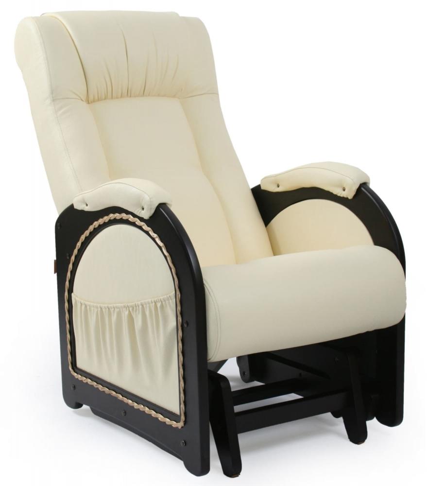 Кресло-качалка глайдер модель 48 с карманами Венге с лозой Дунди 112