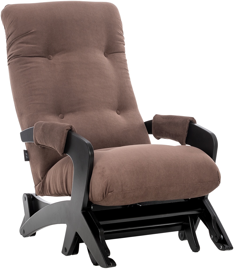Кресло-качалка глайдер Твист с выдвижной подножкой Венге Verona brown