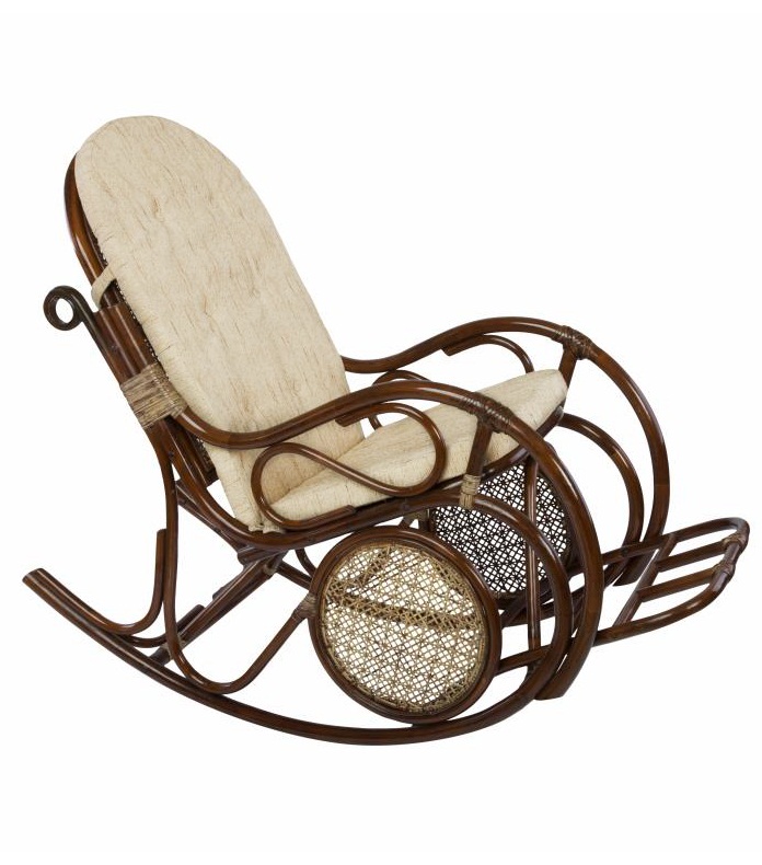 Кресло-качалка из натурального ротанга 05/10 Браун фото 1