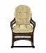 Кресло-качалка на полозьях Kiwi 05/14 Браун с подушкой фото 2