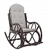 Кресло-качалка из ротанга Classic с подножкой фото 1