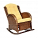 Кресло-качалка на полозьях Wing-R 05/18 Браун с подушкой фото 2