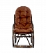 Кресло-качалка из натурального ротанга 05/17 Promo Браун фото 3