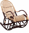 Кресло-качалка плетеное из ротанга и лозы Усмань