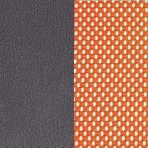 ткань Серая/ткань Оранжевая (велюр+сетка TW)