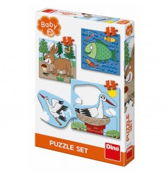 Puzzle set Kde žijú zvieratká 