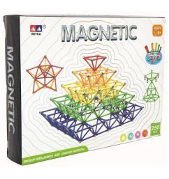 Magnetická stavebnica MAGNETIC 250 ks 6+