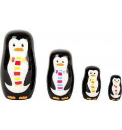 Matrioška rodinka tučniakov - poškodená