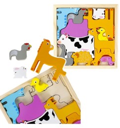 Puzzle skladačka zvieratá