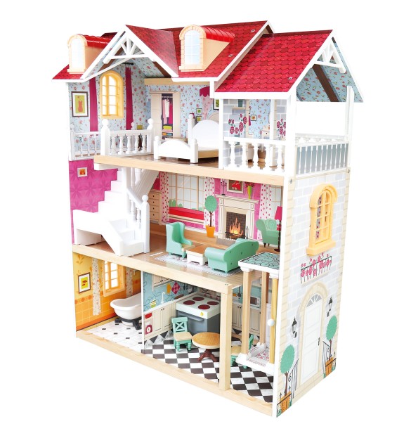 Trojposchodový domček pre bábiky  Bino