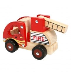 Drevené auto hasiči